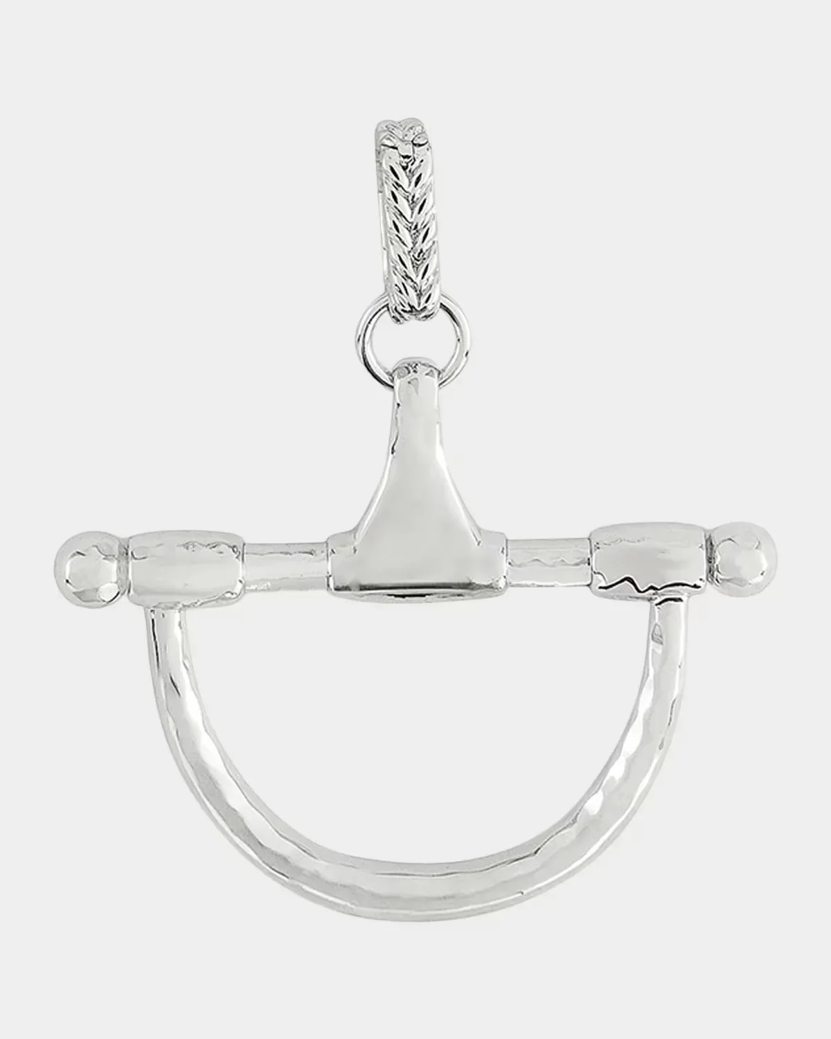 Cheval Medium Bit Pendant, Silver by Anabel Aram Jewelry