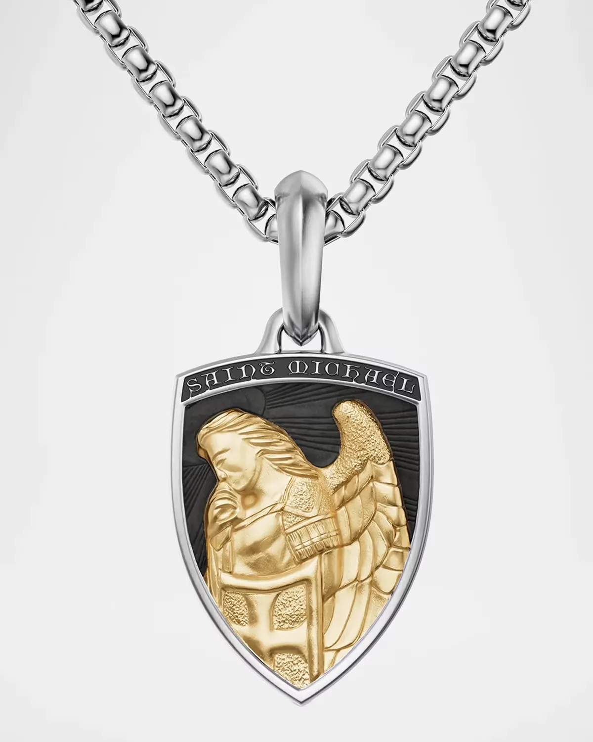St. Michael Amulet in 14K Gold with Silver, 26mm by David Yurman