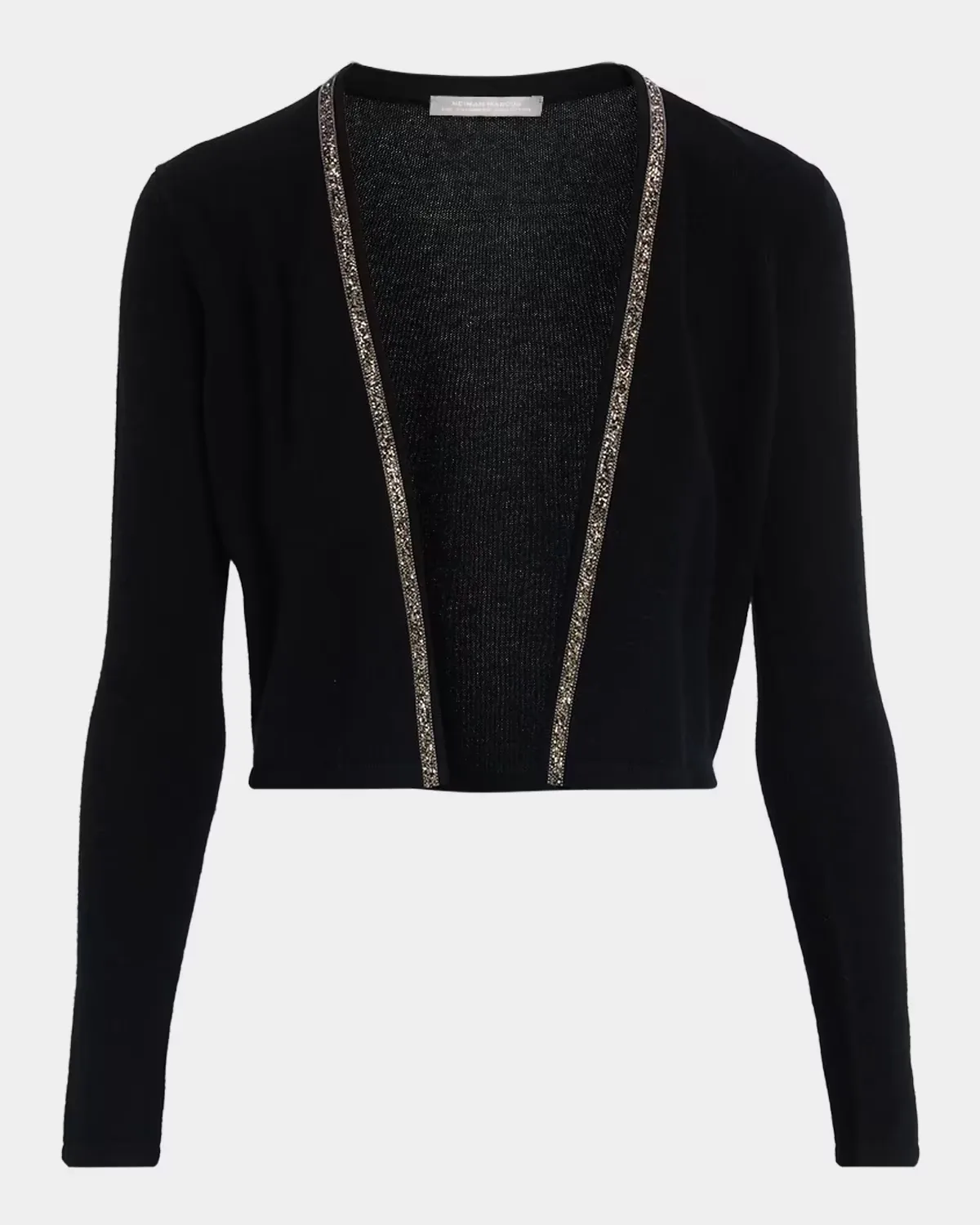Cashmere Cropped Bead-Trim Shrug by Neiman Marcus
