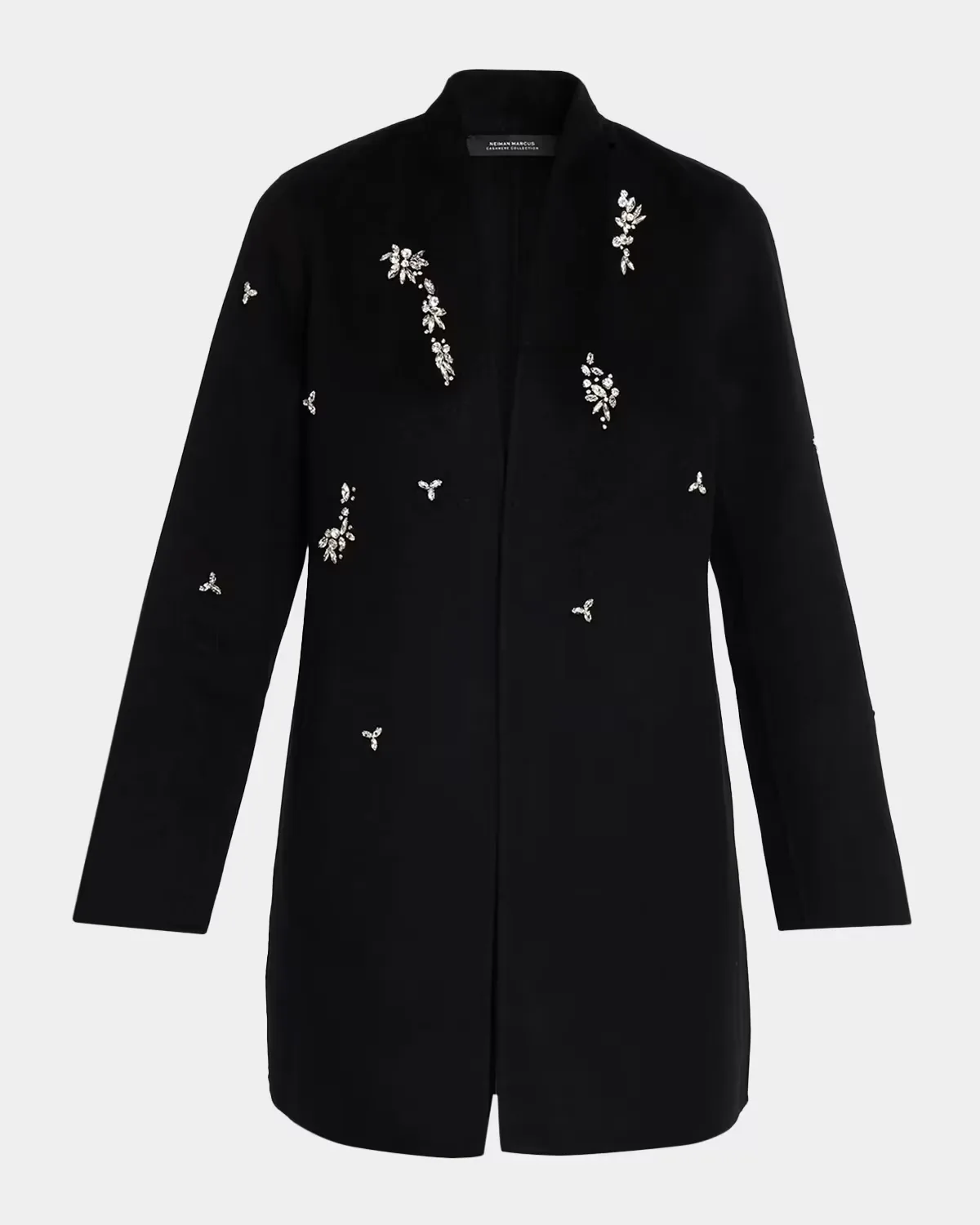 Double-Faced Cashmere Crystal Coat by Neiman Marcus