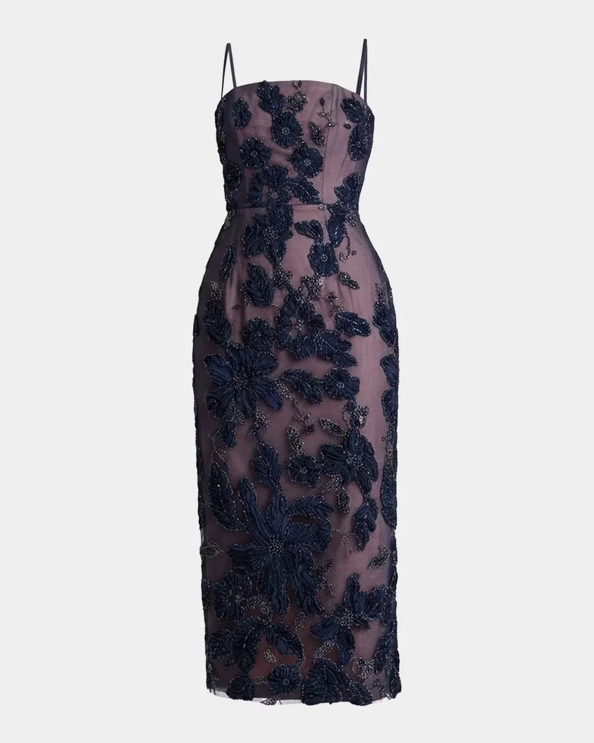 Gemma Floral Embroidered Midi Dress by HELSI