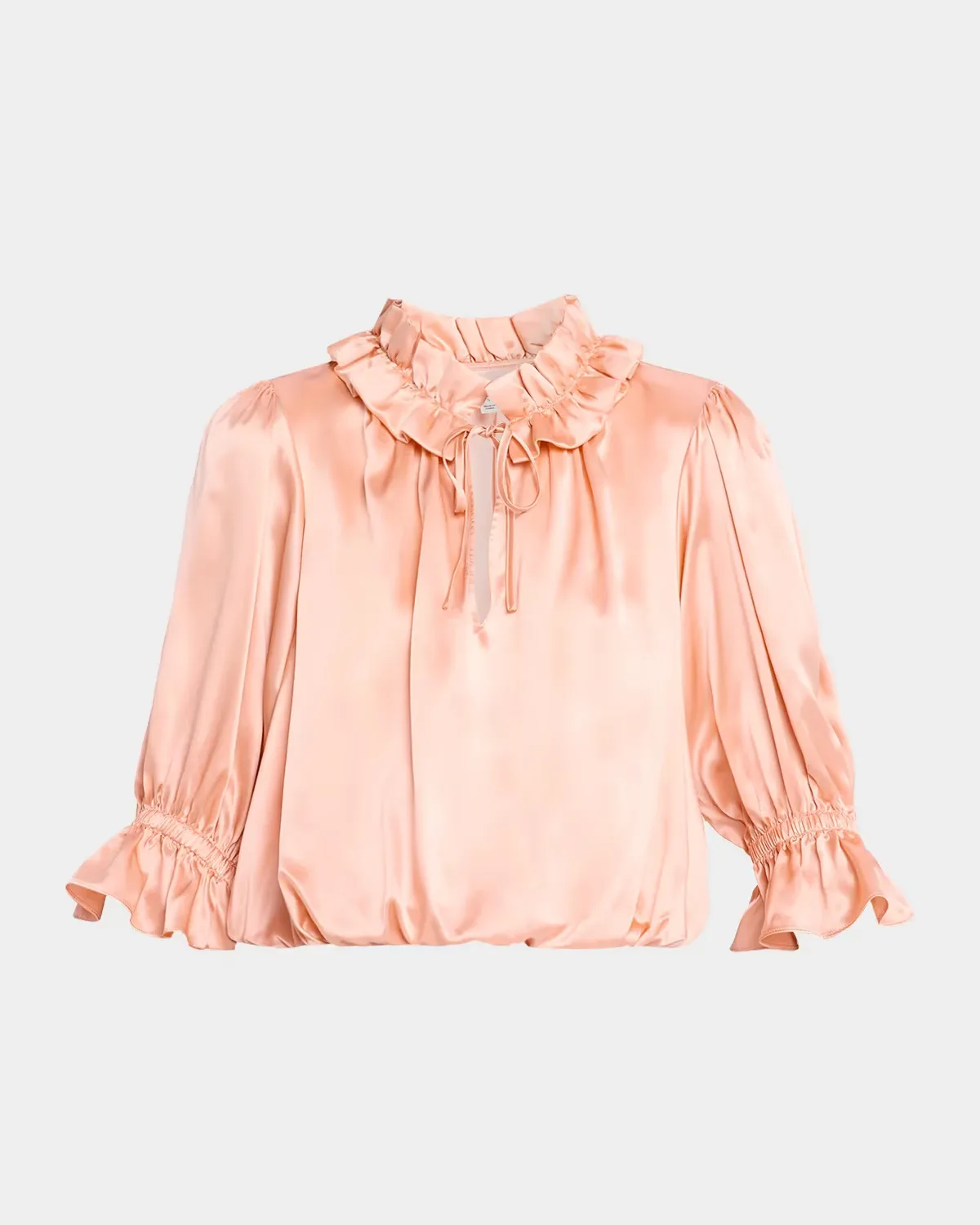 Luciana Ruffled Silk Blouse by Cinq  Sept