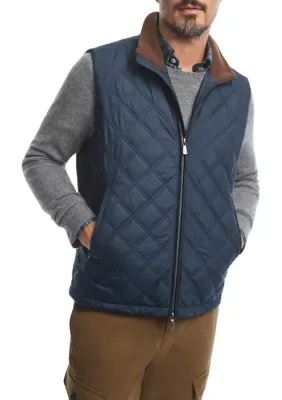 Paddock Diamond Quilted Vest by Brooks Brothers