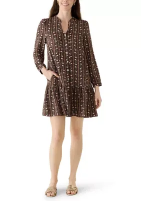 Long Sleeve Tucker Dress by Pine Proper