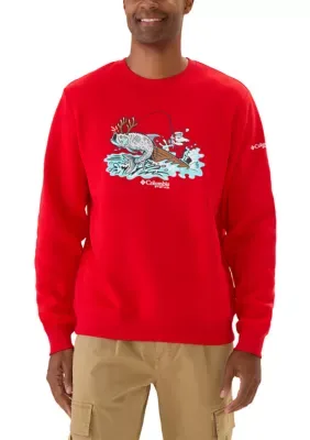 Holiday Graphic Crew Sweatshirt