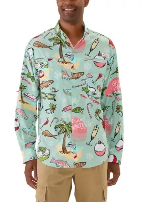 Super Tamiami Holiday Long Sleeve Shirt by Columbia