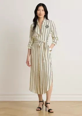 Lauren Ralph Lauren Striped Jacquard Shirtdress by Ralph Lauren