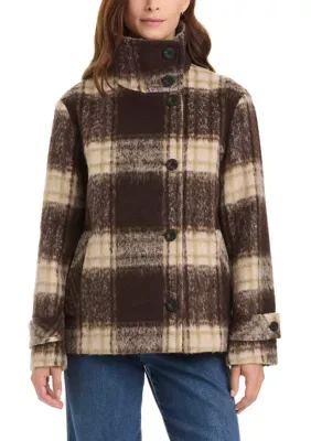 Vince Camuto Wool Blend High Stand Collar Coat
