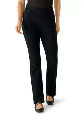 Cotton-Blend Super Stretch Bootcut Jeans by Kim Rogers