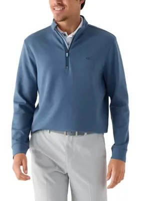 1/4 Zip Performance Double-Knit Pullover