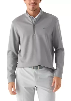 1/4 Zip Performance Double-Knit Pullover
