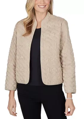 Cityscape Pucker Texture Jacket by Alfred Dunner