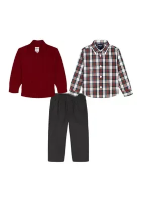 Cable Knit 1/4 Zip Sweater Set by IZOD