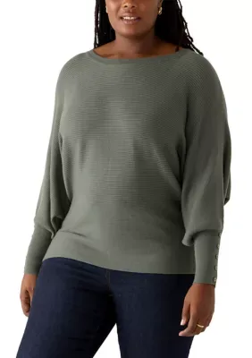 Long Sleeve Dolman Sweater by Cupio