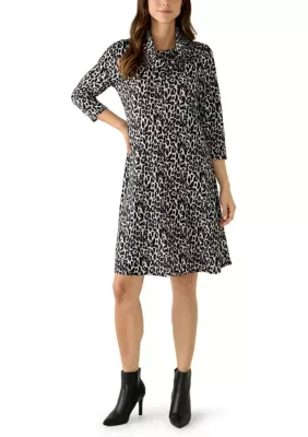 3/4 Sleeve Hacci Sharkbite Dress by Kim Rogers