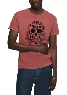 Modelo Skull Roses Graphic T-Shirt by Lucky Brand
