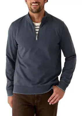 Venice Burnout Fleece 1/4 Zip Pullover by Lucky Brand