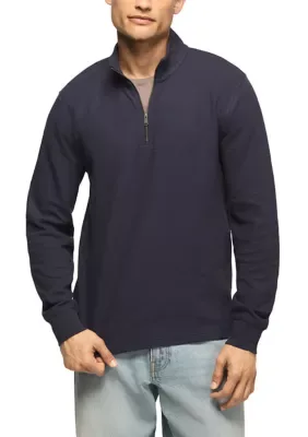1/4 Zip Textured Pullover by Lucky Brand