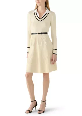V-Neck Sweater Dress by Nanette Lepore