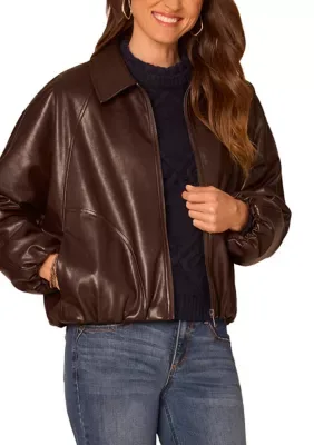 Bubble Hem Bomber Jacket by Democracy