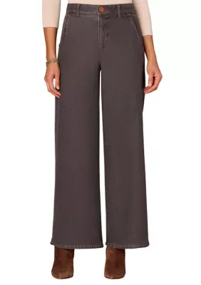 Absolution Wide Leg Tulip Hem Jeans by Democracy