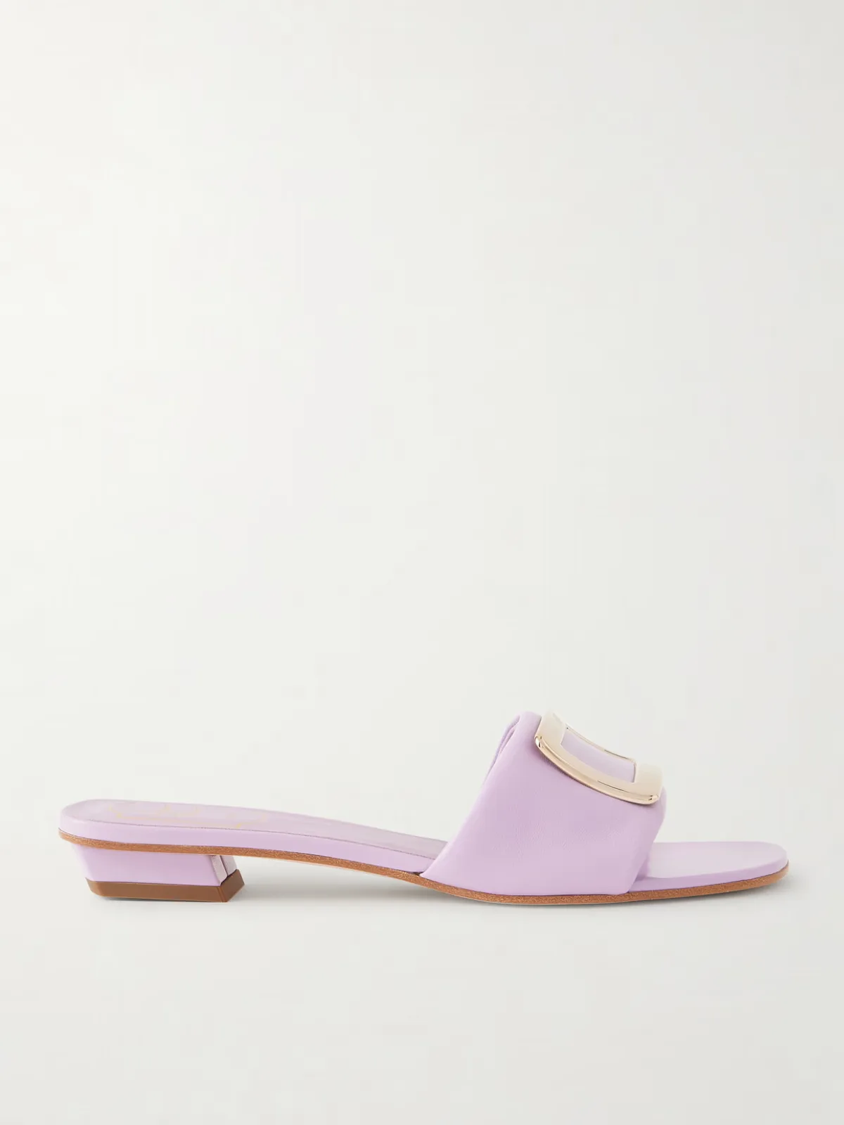 - 20 Buckled Padded-leather Mules -
