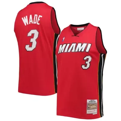 NBA Dwyane Wade Miami Heat Hardwood Classics Swingman Jersey by Mitchell & Ness