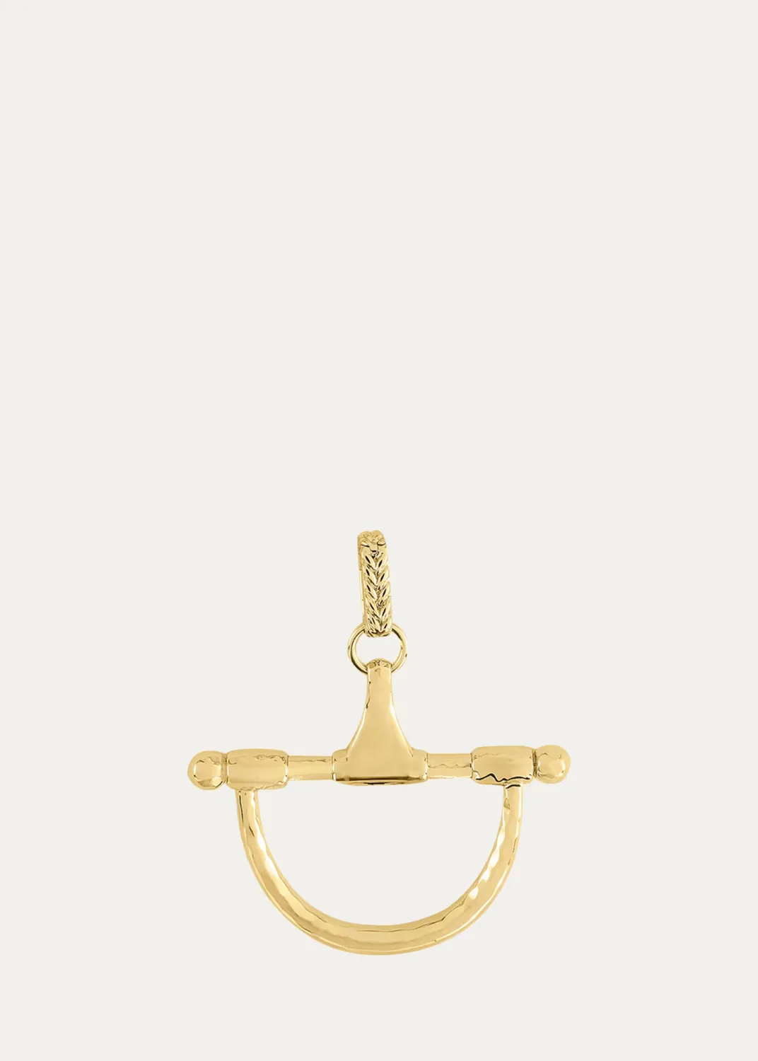 Cheval Medium Bit Pendant, Gold by Anabel Aram Jewelry
