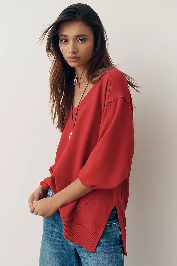 Hudson 100% Cotton Oversized Popover Top by Pilcro