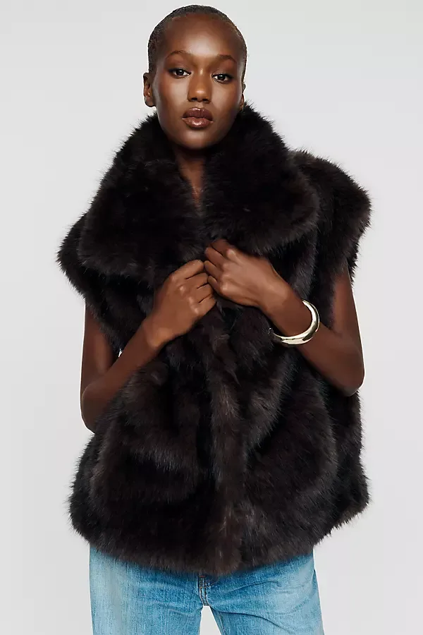 Faux Fur Vest Jacket