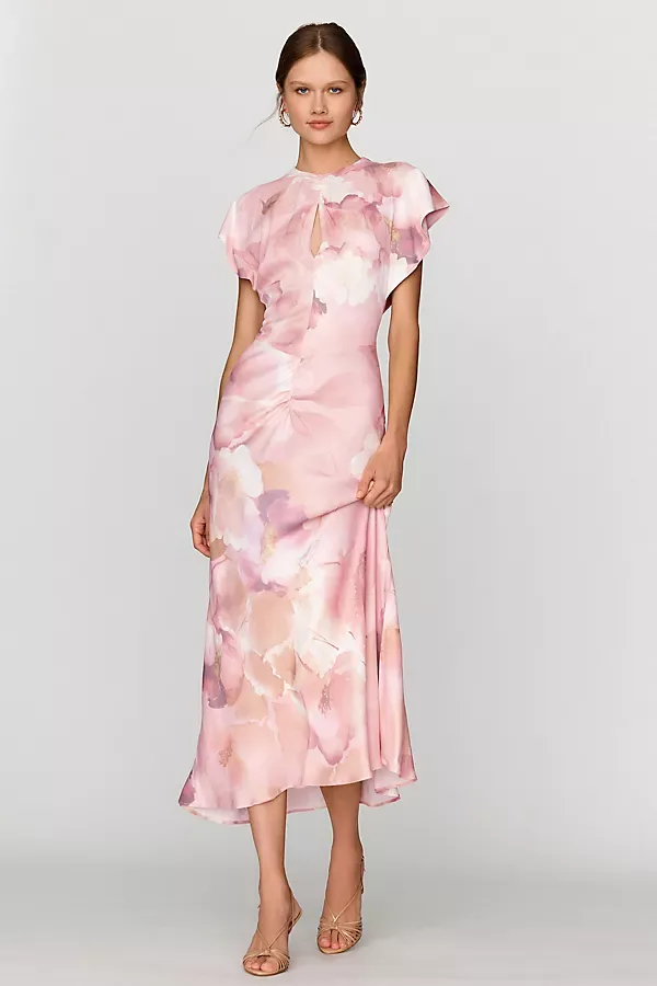 Flutter-Sleeve Maxi Dress by BHLDN