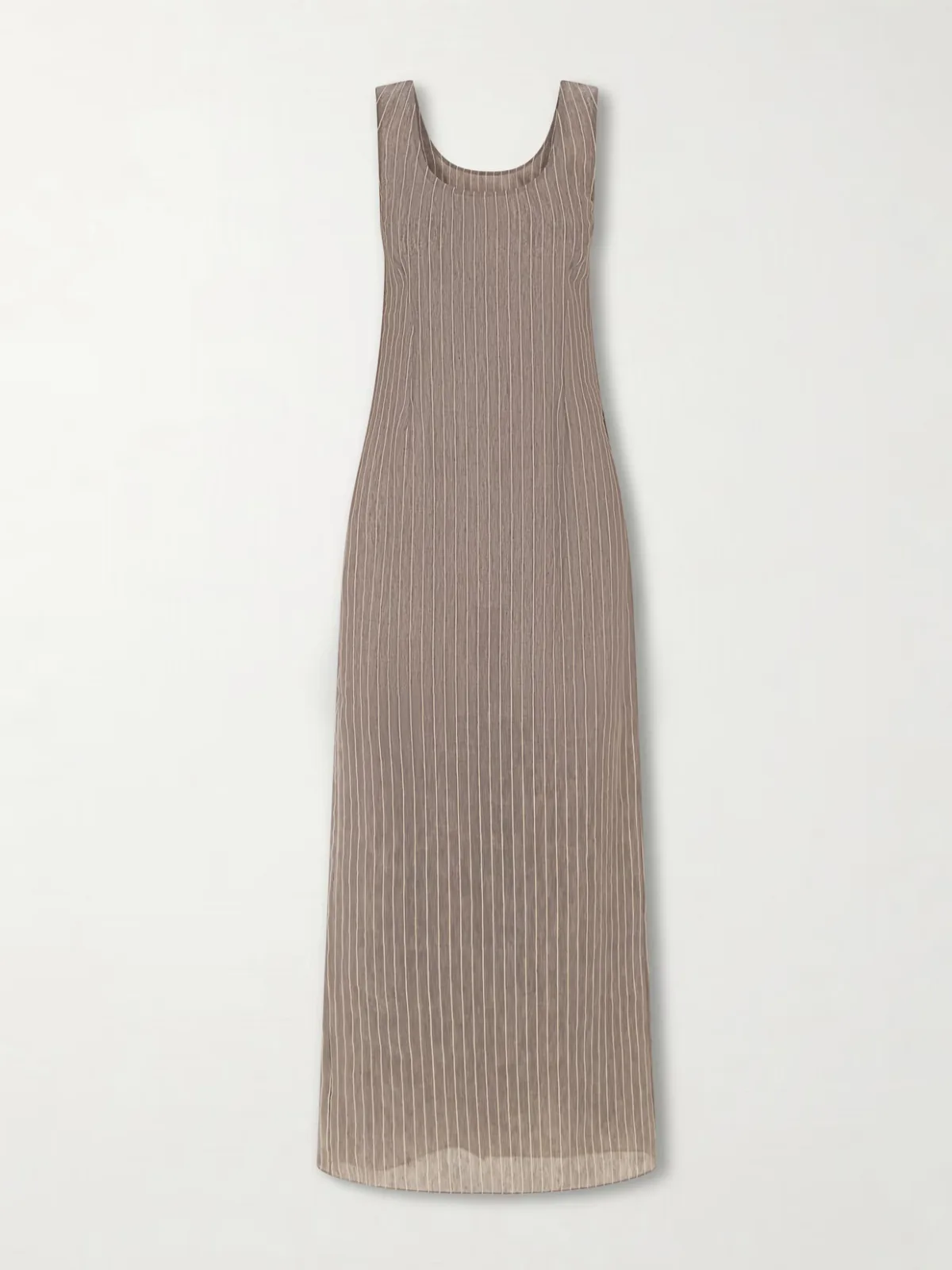 - Isadora Striped Linen Maxi Dress -