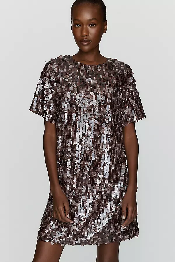 Emmy Sequin Swing Mini Dress