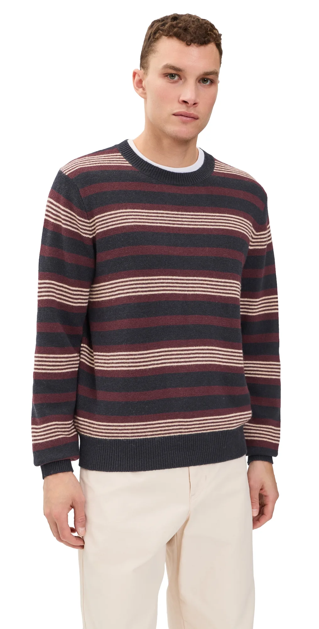 Frances Stripe Crew Sweater by Madewell