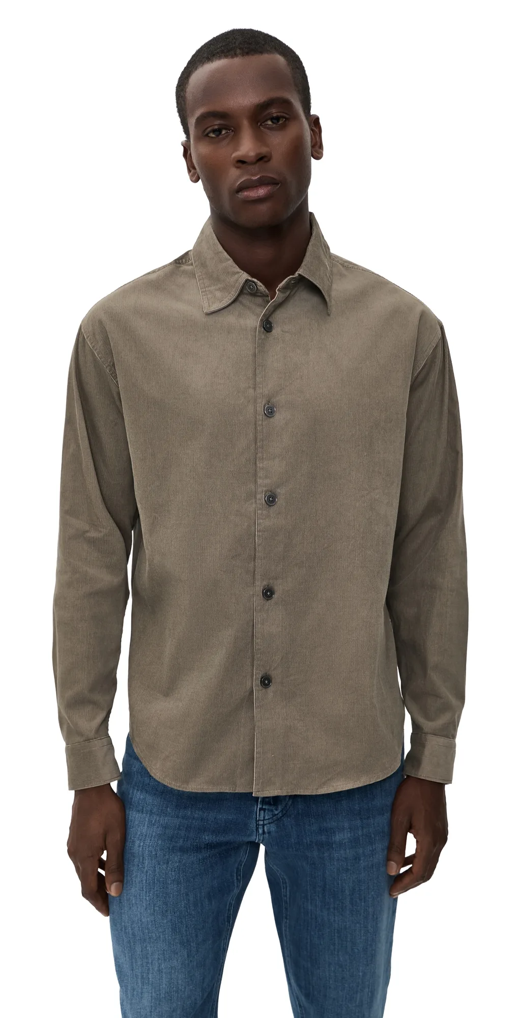 Micro Corduroy Shacket by FRAME