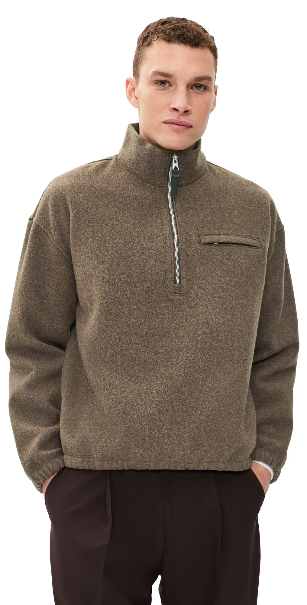 Wool Fleece Ridge Half Zip Pullover by Reigning Champ