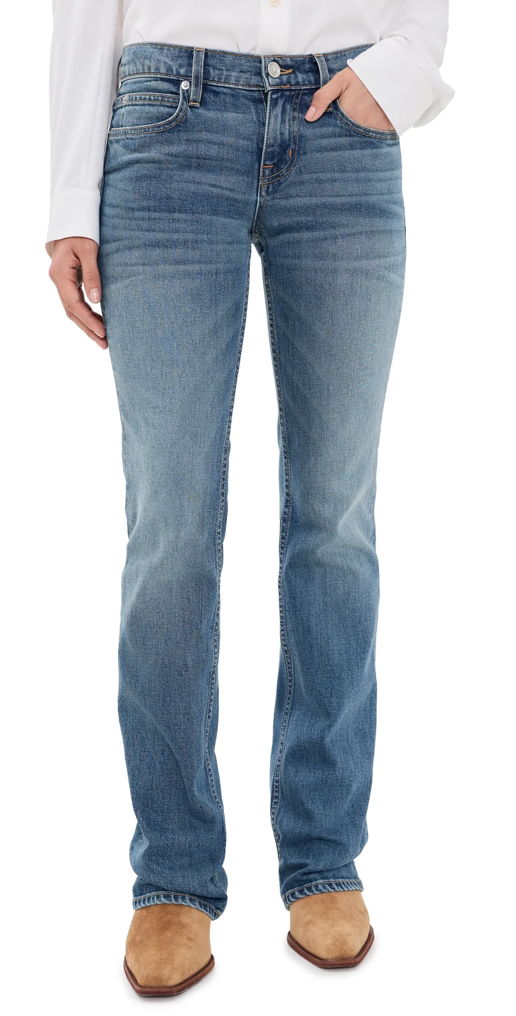 Olivia Low Rise Boot Jeans by SLVRLAKE