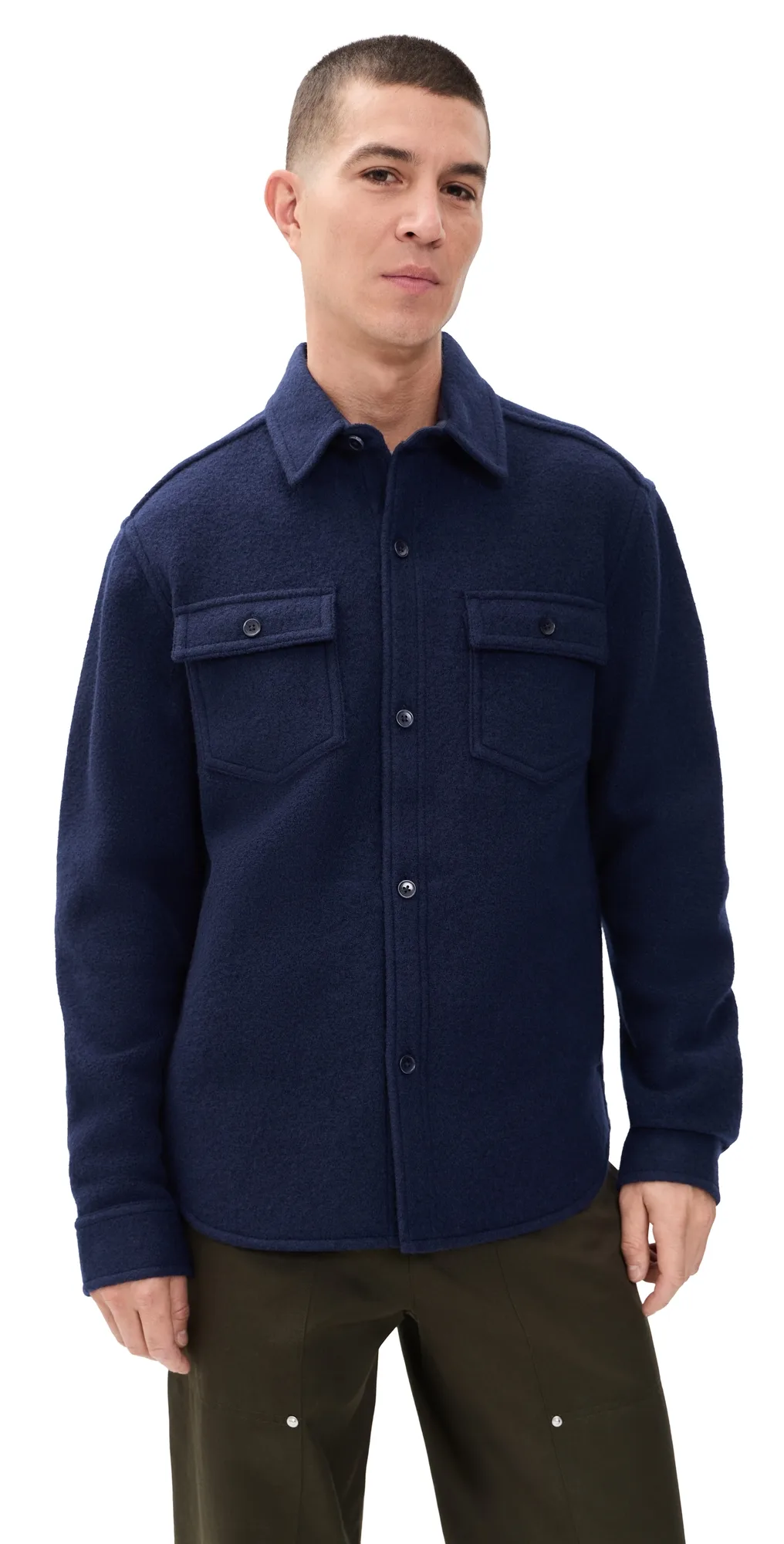 Boiled Wool Warden Standard Overshirt by Reigning Champ