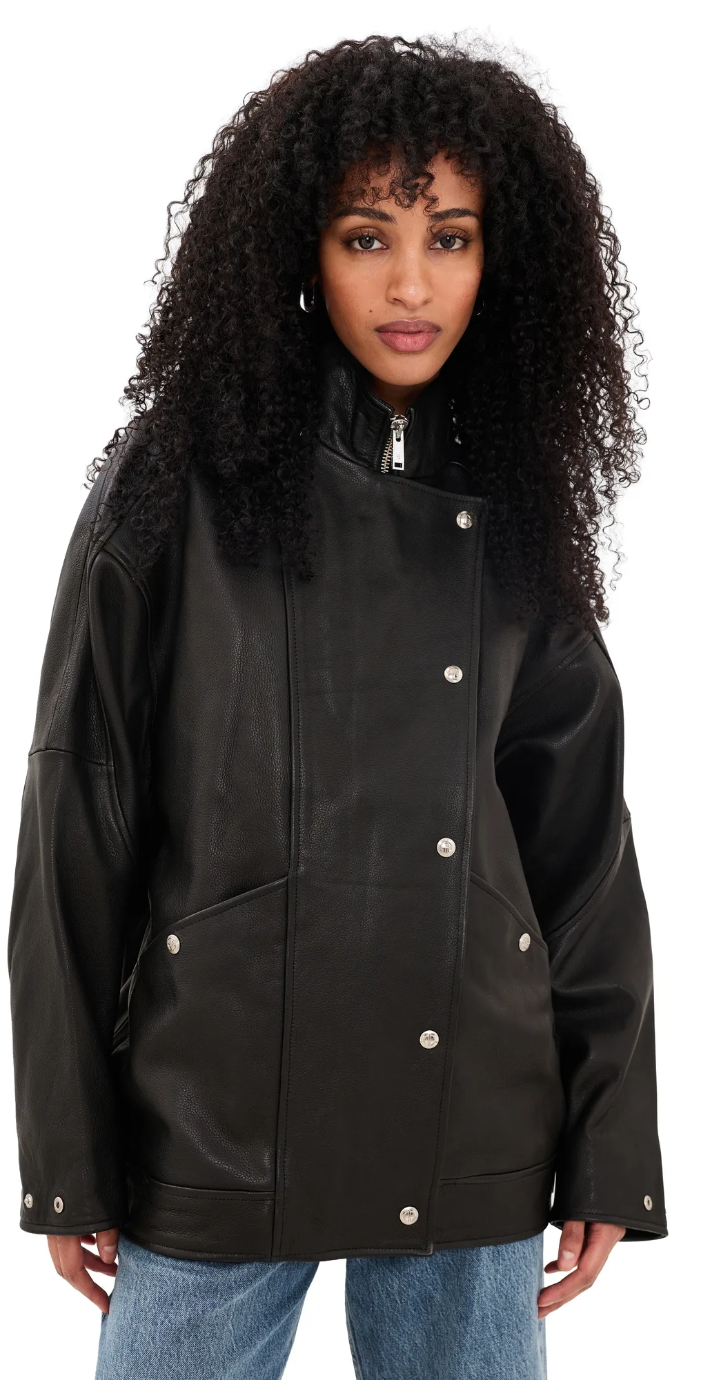 Sandy Lambskin Leather Jacket by ANINE BING