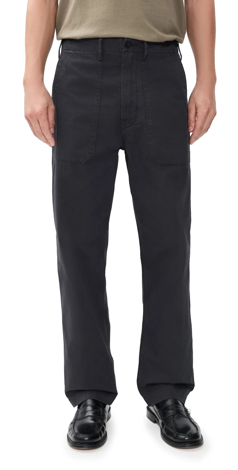 Herringbone Fatigue Loose Fit Pants by Madewell