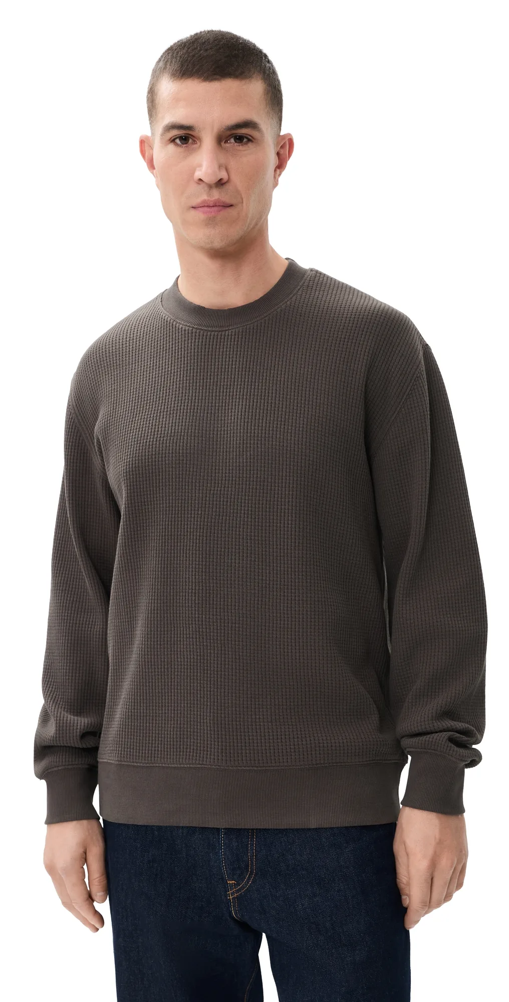Waffle Crew Neck Pullover by Madewell