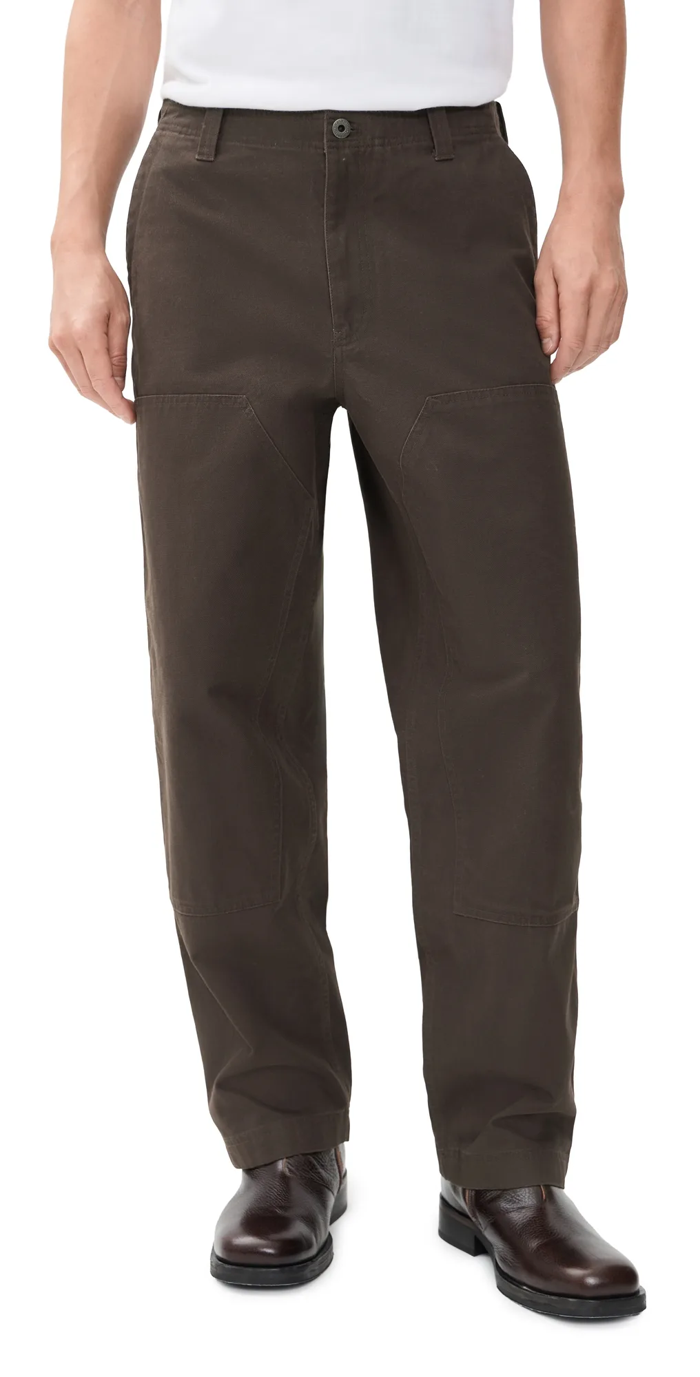 Cotton Canvas Double Knee Relaxed Pants by Reigning Champ