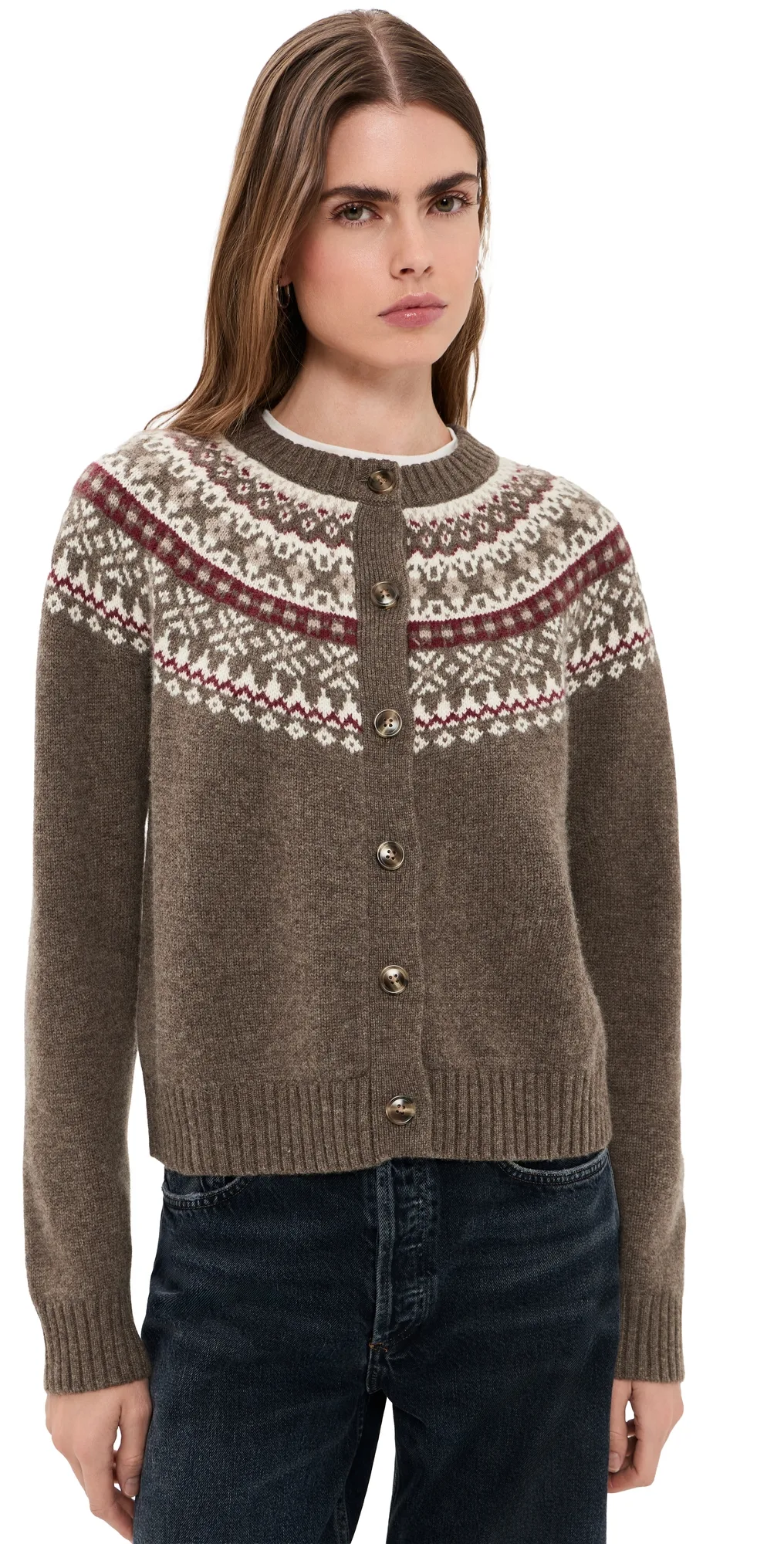 Louise Fair Isle Cardigan by Marea