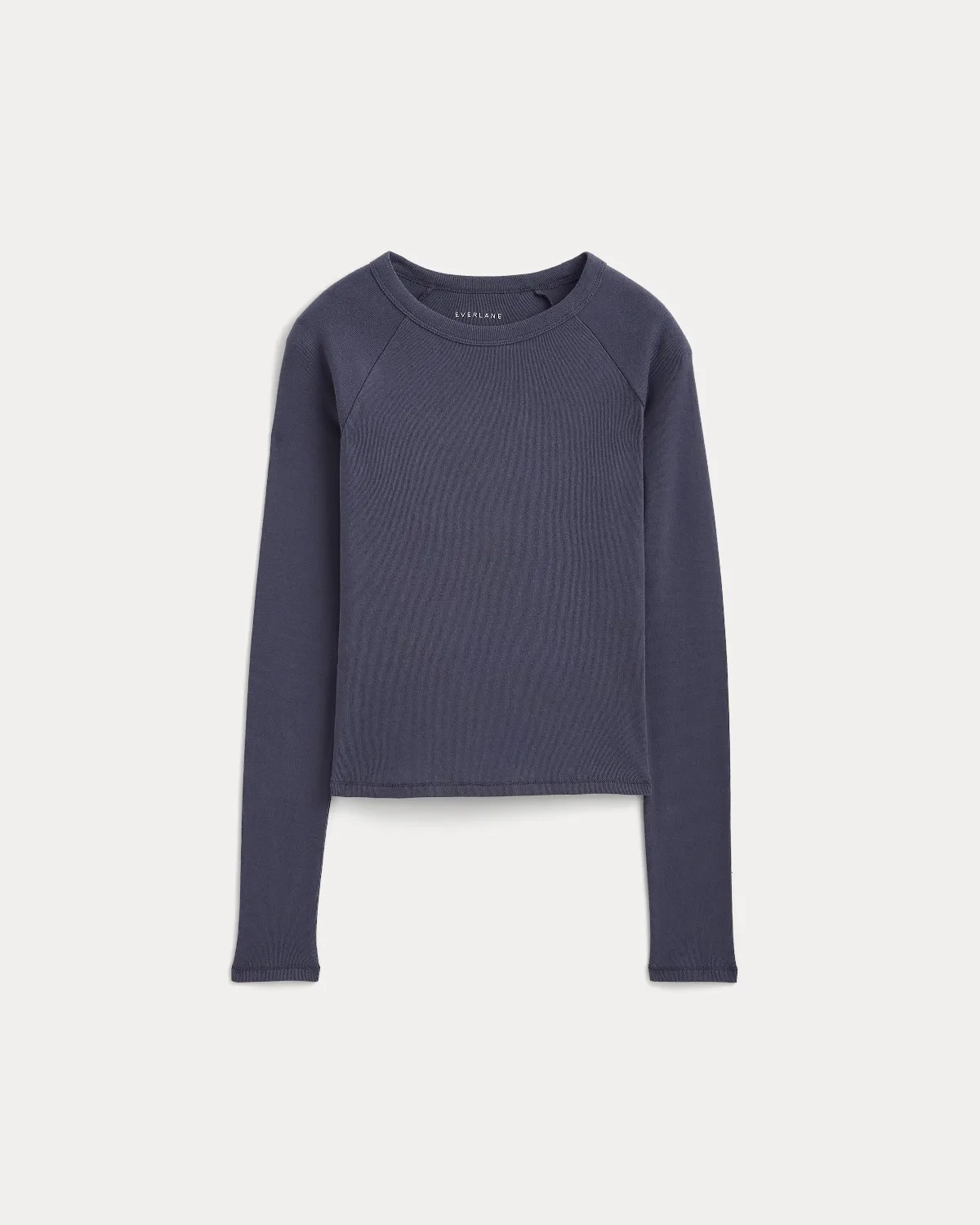 RetroSoft Cotton Raglan Shirted Crew by Everlane