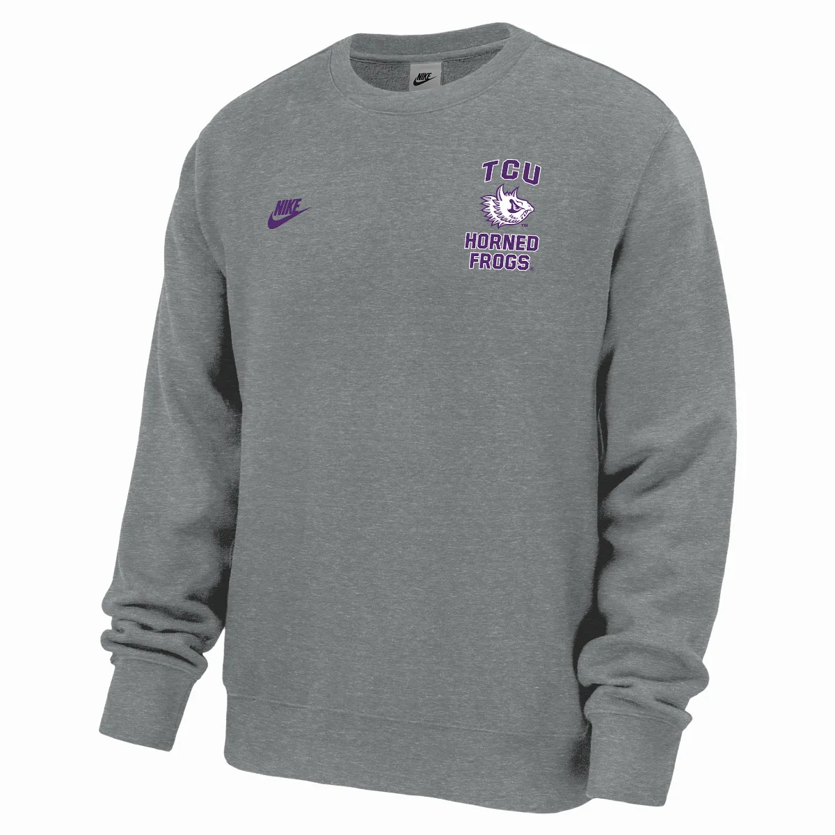 TCU Horned Frogs Club Football Fleece Crew-Neck Sweatshirt by Nike