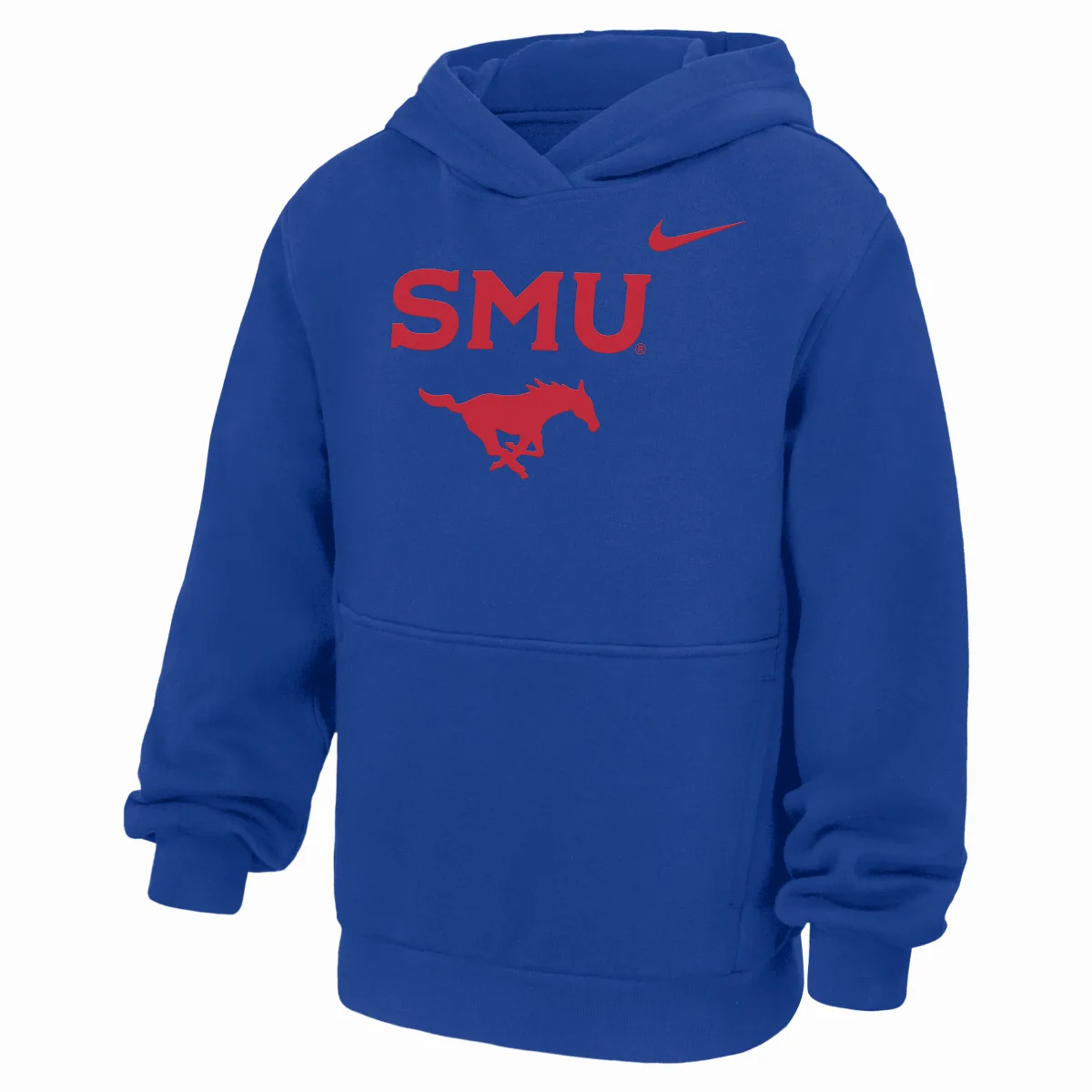 SMU Mustangs Club Pullover Fleece Hoodie by Nike