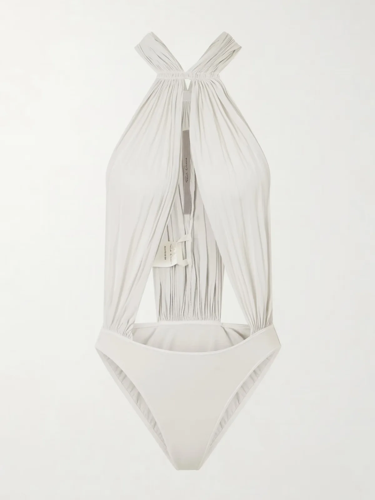 - Miami Gathered Cotton-jersey Bodysuit -