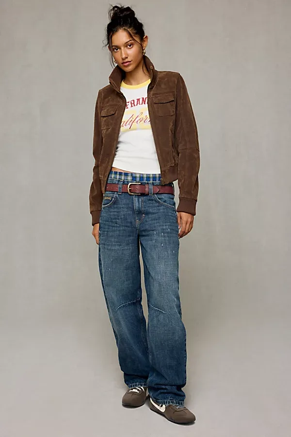 BDG Logan Buckle Baggy Barrel Jeans by BDG