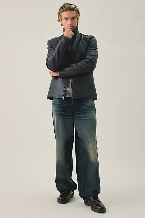 Faux Leather Jacket by Slate & Stone