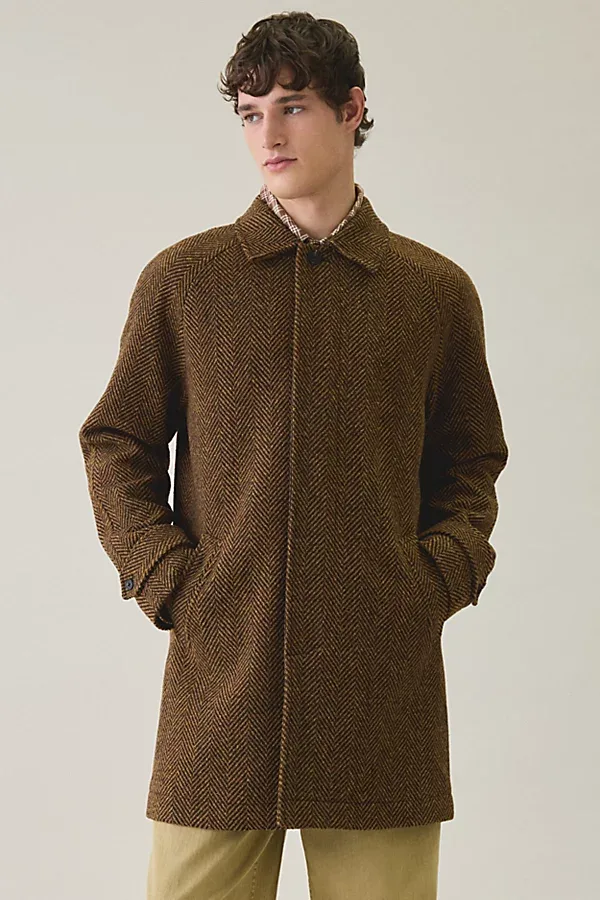 UO Raglan Sleeve Car Coat Jacket by Urban Outfitters